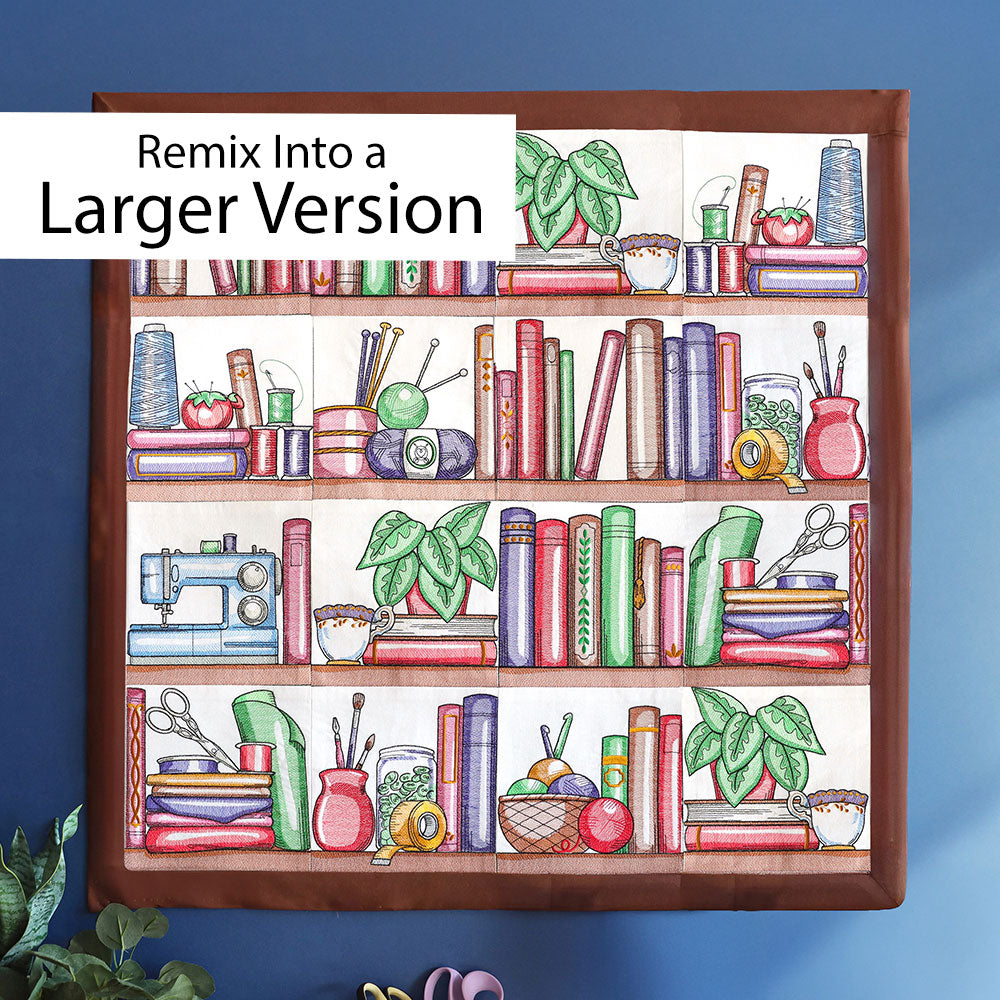 Build a Crafty Bookshelf Quilt Design Pack