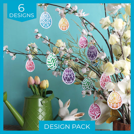 Spring Easter Egg Ornaments (Lace) Design Pack