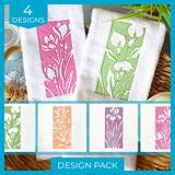 Spring Flowers II (Embossed) Design Pack
