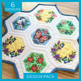 Springtime Quilt Hexagon (Applique) Design Pack