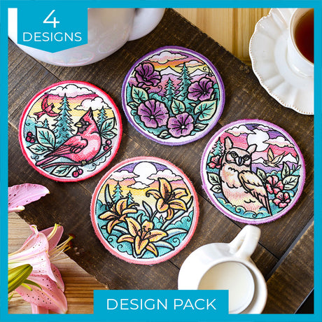 Flora & Fauna Trivets (In-the-Hoop) Design Pack