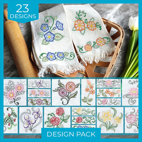 Flower of the Month (Vintage) Design Pack - Vault Edition