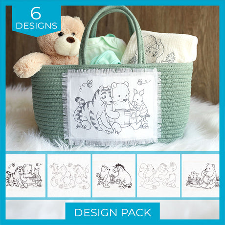 Pooh Bear Sketches Design Pack