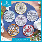 Garden of Inspiration Coasters (In-the-Hoop) Design Pack