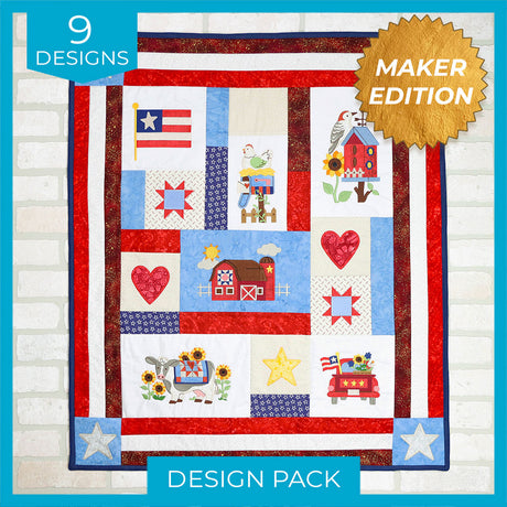 Primitive Americana (Heirloom Applique) Design Pack