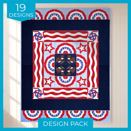 U.S. Patriotic Quilt Design Pack - Vault Edition