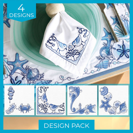 Delft Blue Seaside Corners Design Pack