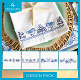 Delft Blue Seaside Borders Design Pack