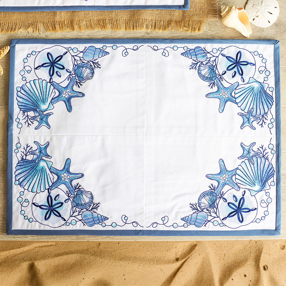 Coastal Charm Placemat Corners Design Pack