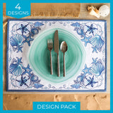 Coastal Charm Placemat Corners Design Pack