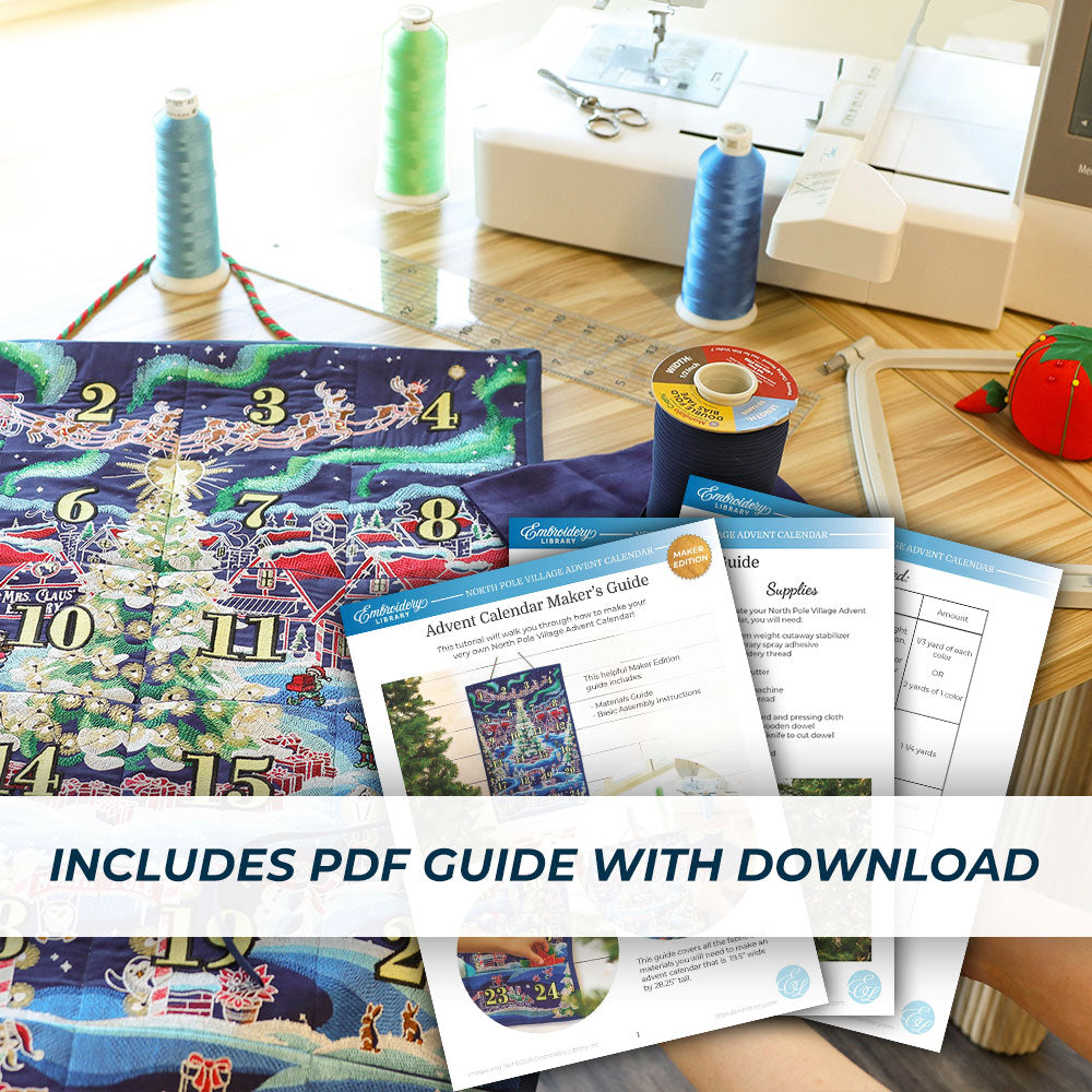 North Pole Village Advent Calendar Design Pack