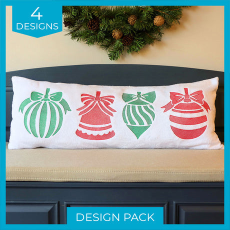 Festive Ornaments (Embossed) Design Pack