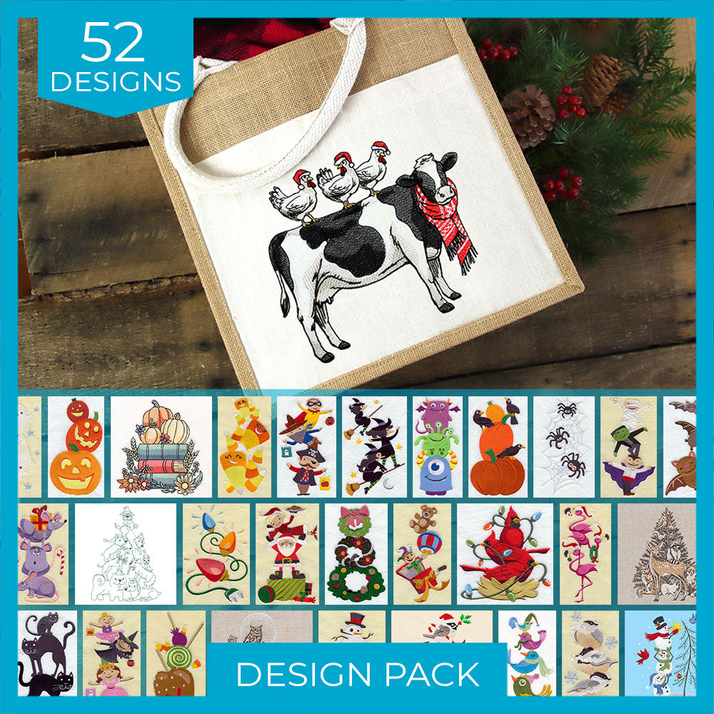 Christmas & Halloween Stacked Favorites Design Pack