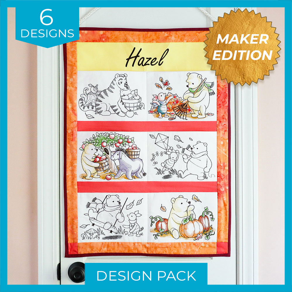 Pooh Bear and Friends in Fall Design Pack