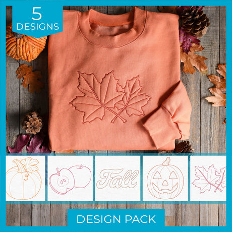 Simple Fall Quilting Design Pack
