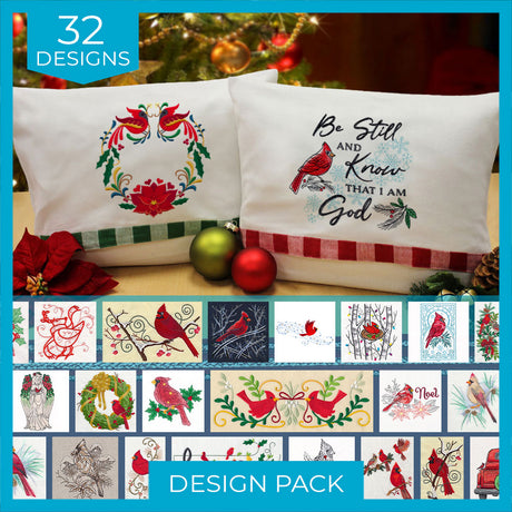 Beloved Christmas Cardinals Design Pack