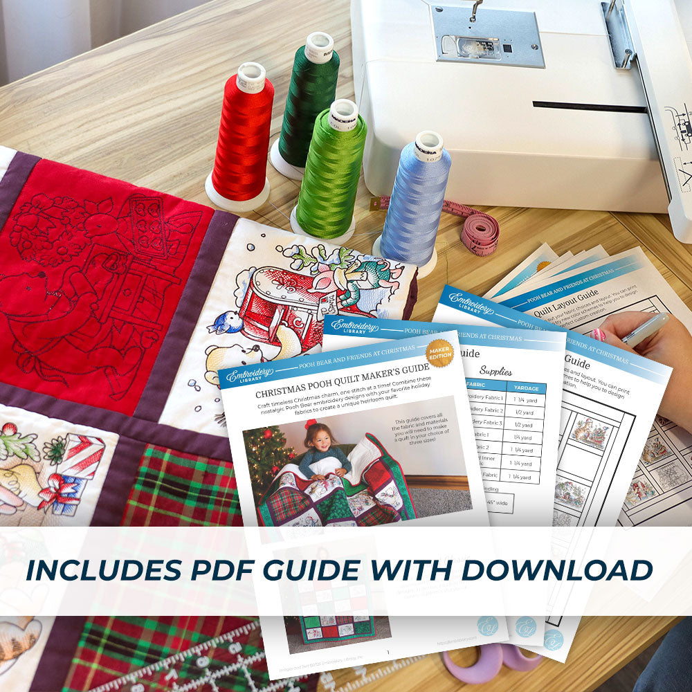 Pooh Bear and Friends at Christmas Design Pack