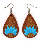 Southwest Bloom Leather Earrings (In-the-Hoop)