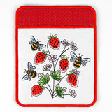 Bees & Berries Pot Holder (In-the-Hoop)