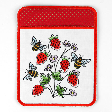 Bees & Berries Pot Holder (In-the-Hoop)