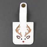 Christmas Reindeer Hand Sanitizer Keychain (In-the-Hoop)