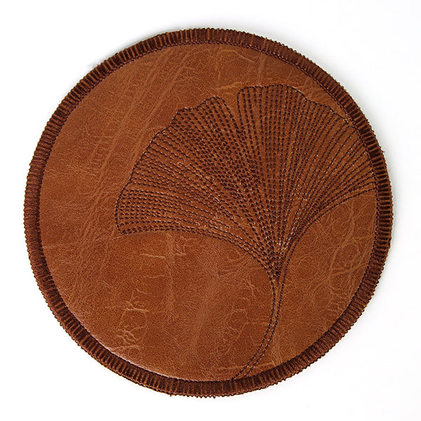 Ginkgo Leaf Coaster (In-the-Hoop)