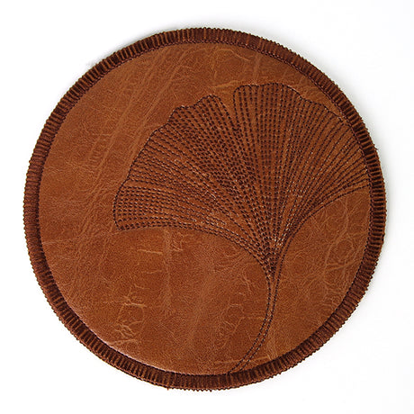 Ginkgo Leaf Coaster (In-the-Hoop)