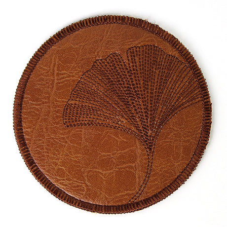 Ginkgo Leaf Coaster (In-the-Hoop)
