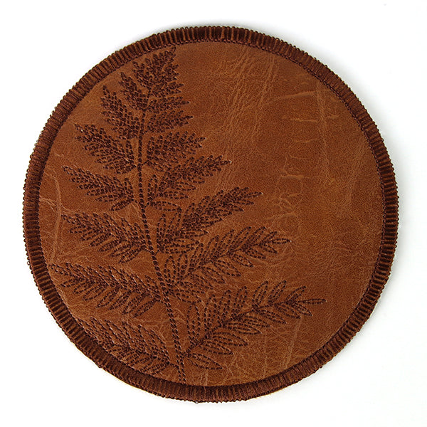 Fern Leaf Coaster (In-the-Hoop)