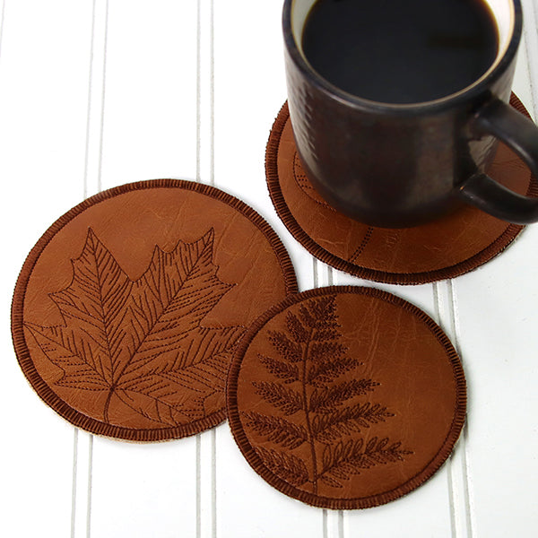 Aspen Leaf Coaster (In-the-Hoop)