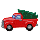 Festive Retro Truck Towel Topper (In-the-Hoop)