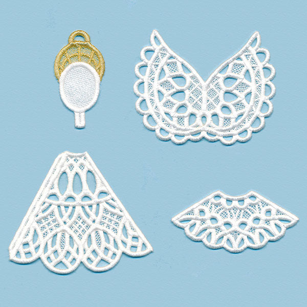 Divine Angel Ornament in 3D (Lace)