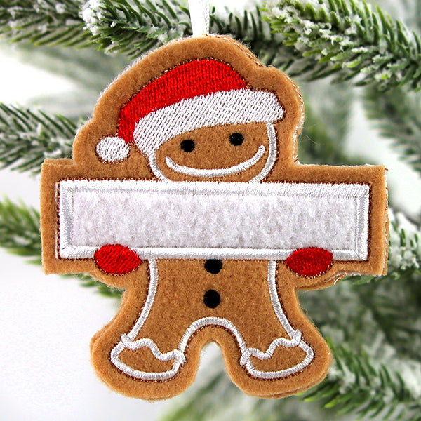 Father Gingerbread Ornament (In-the-Hoop)