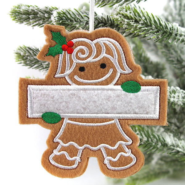 Mother Gingerbread Ornament (In-the-Hoop)