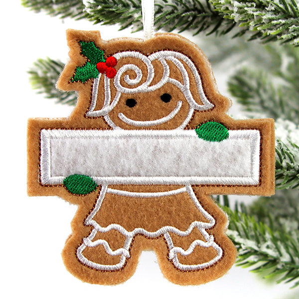 Mother Gingerbread Ornament (In-the-Hoop)