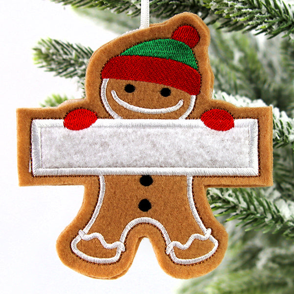 Brother Gingerbread Ornament (In-the-Hoop)