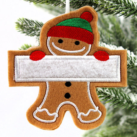 Brother Gingerbread Ornament (In-the-Hoop)