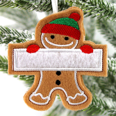 Brother Gingerbread Ornament (In-the-Hoop)