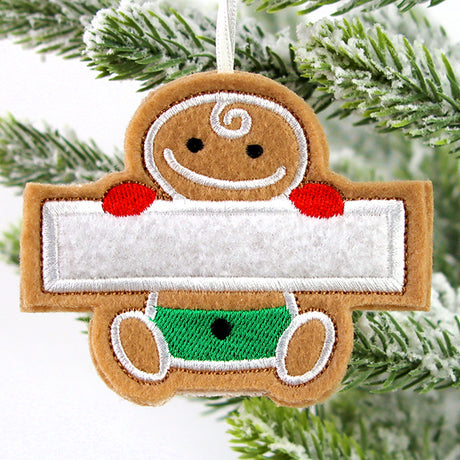 Baby Gingerbread Ornament (In-the-Hoop)