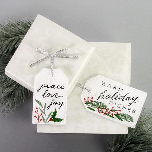 Warm Holiday Wishes Tag (In-the-Hoop)