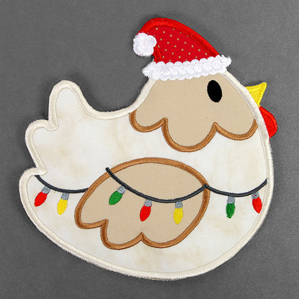 Fa-la-la Festive Chicken Trivet (In-the-Hoop)