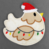 Fa-la-la Festive Chicken Trivet (In-the-Hoop)