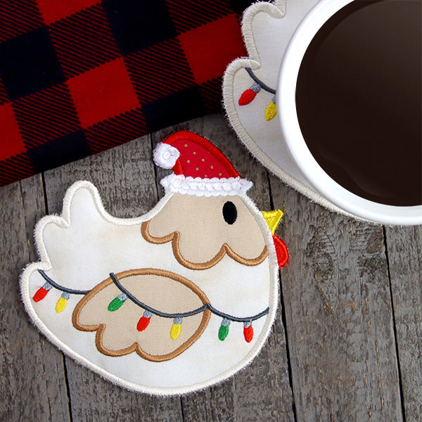 Fa-la-la Festive Chicken Trivet (In-the-Hoop)