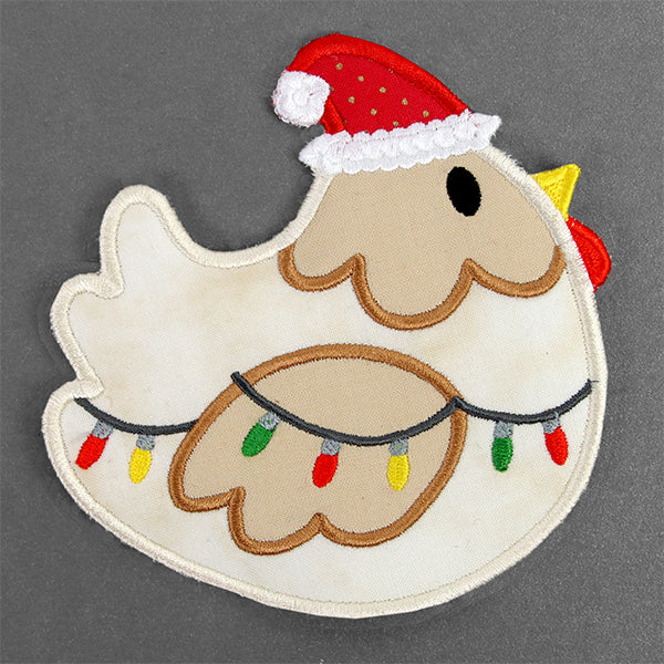 Fa-la-la Festive Chicken Trivet (In-the-Hoop)