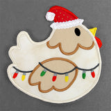 Fa-la-la Festive Chicken Trivet (In-the-Hoop)