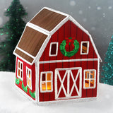 Christmas Barn in 3D (In-the-Hoop)