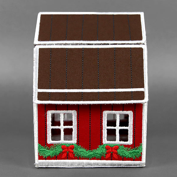 Christmas Barn in 3D (In-the-Hoop)