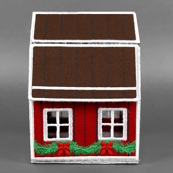 Christmas Barn in 3D (In-the-Hoop)