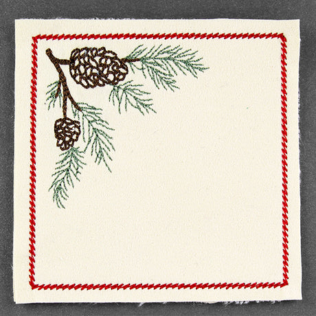 Christmas Coaster - Pine (In-the-Hoop)