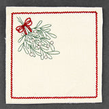 Christmas Coaster - Mistletoe (In-the-Hoop)